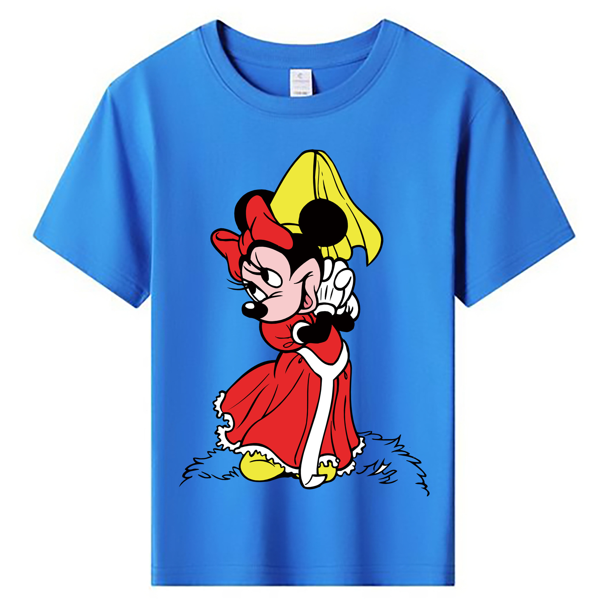 ミッキーマウス Mickey Mouse 綿100％キッズTシャツ（フロントプリント）